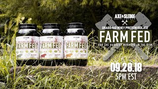 FARMFED Grass Fed Whey Protein by Axe amp Sledge Supplements [upl. by Rafaelof]