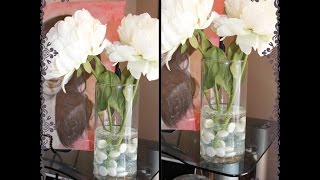 DIY Faux quotWaterquot Flower Arrangement [upl. by Brew]