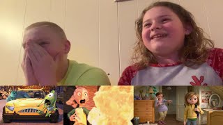 REACTING TO PIXAR SHORTS 1  Mikes New Car  JackJack Attack  Rileys First Date [upl. by Siraval]