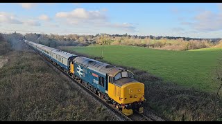 A Class 37 amp Class 20s with UK Railtours Norwich Charter 14122024 [upl. by Mide]