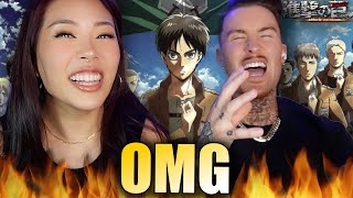 REACTING TO EVERY ATTACK ON TITAN OPENING 🤯 finally [upl. by Yttig]