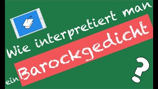 Wie interpretiert man ein Barockgedicht [upl. by Consolata]