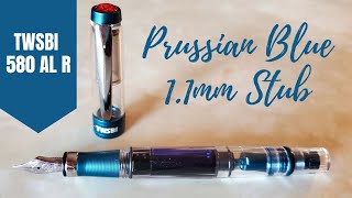 TWSBI 580 Prussian Blue • A Demonstrator Prussian Blue StubWhats not to like [upl. by Yht]