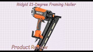 Ridgid 21 Degree 312 in Round Head Framing Nailer [upl. by Conni]