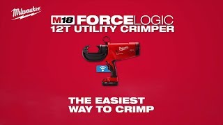 Milwaukee® M18™ FORCE LOGIC™ 12 Ton Crimper [upl. by Enitnatsnoc]