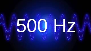 500 Hz clean pure sine wave TEST TONE frequency [upl. by Bernadene]