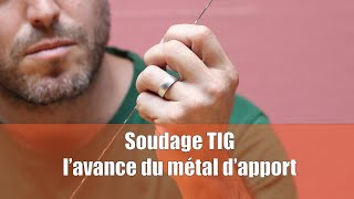 Avance du métal dapport en soudage TIG [upl. by Thetos]