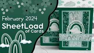 February 2024 SheetLoad of Cards [upl. by Alain647]