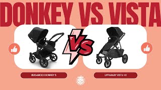 UPPAbaby Vista V2 vs Bugaboo Donkey 5  Stroller Review  Stroller Comparison [upl. by Ydnarb197]