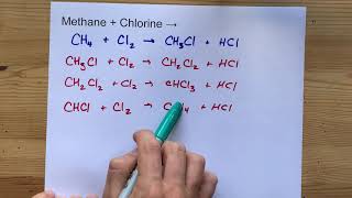 Methane  Chlorine   CH4Cl2 [upl. by Alonzo586]