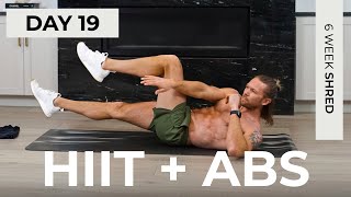 Day 19 30 Min ABS amp HIIT CARDIO at Home Workout No Equipment  6WS1 [upl. by Fernande]