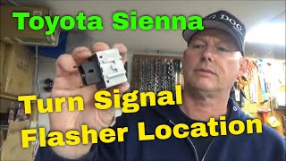 Toyota Sienna Turn Signal Flasher Location [upl. by Resaec]