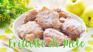 Frittelle di Mele di Carnevale  Ricetta Frittelle al Cucchiaio Senza Uova  55Winston55 [upl. by Enyaht]