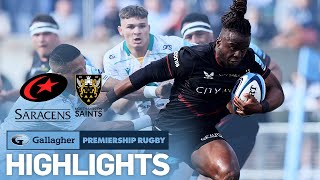 Saracens v Northampton  HIGHLIGHTS  Thriller at Saracens  Gallagher Premiership 202122 [upl. by Westmoreland]