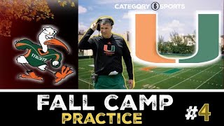 Emergency Storm Miami Hurricanes Fall Practice 4 Recap [upl. by Sinylg]