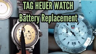 Tag Heuer Watch Battery Changing  Watch Repair Channel [upl. by Bazar856]