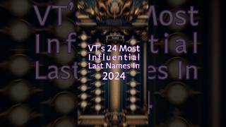 VT’s 24 Most Influential Last Names in 2024 [upl. by Belier52]