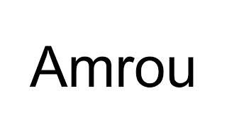 How to Pronounce Amrou [upl. by Carol-Jean]