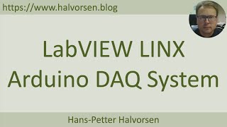 LabVIEW LINX Arduino DAQ System [upl. by Terhune]