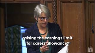 Anna Dixon MP for Shipley asks a question at Carers Allowance Overpayments debate  071024 [upl. by Cornel484]