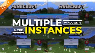 How to Run Multiple Instances of MCPE  Minecraft Bedrock Edition  WINDOWS 10 [upl. by Yblok534]