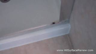 Fixing a crack in Stand up shower [upl. by Gar]