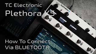 TC Electronic Plethora X5  How to connect via Bluetooth [upl. by Yniattirb]