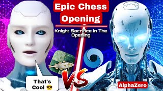 AlphaZero CREATED AN Epic Chess Opening Against Stockfish 16 In Chess  AI  Stockfish Vs AlphaZero [upl. by Ahsitram]