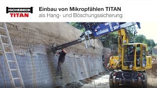 Dauerhafte Spritzbetonsicherung mit Mikropfählen TITAN [upl. by Timus]