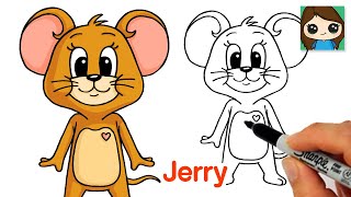 How to Draw Jerry Mouse  Tom amp Jerry [upl. by Veronika]