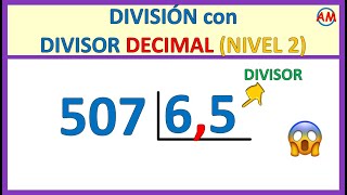 📌 DIVISIÓN con DECIMALES en el DIVISOR  Super fácil 😎  Ejercicio N° 4 [upl. by Annoved207]