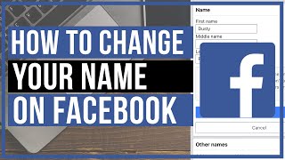 How To Change Your Name On Facebook  Quick and Easy [upl. by Ahsiekim]