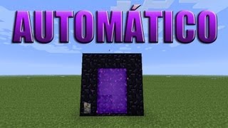 Portal do Nether automático  Minecraft Tutorial 32 [upl. by Noremmac140]