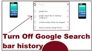 google search bar history disable [upl. by Harwell]