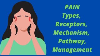 Pain  Types of pain Pain receptors Mechanism of Pain  Pain reading scales and Management [upl. by Mccarty]