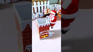 Electric Climbing Chimney Santa Claus Toy with Light amp Sound Effects [upl. by Nanek711]