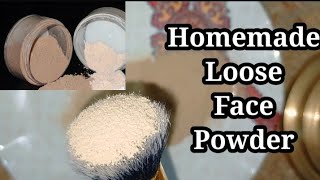 How To Make Loose Face Powder Homemade Loose Powder Without FOUNDATIONHomemade Compact Powder [upl. by Joana]