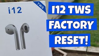 I12 TWS Blue Stripe Factory Reset amp Charging Fix [upl. by Johiah]