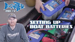 How To Set Up Boat Batteries  Multiple Marine Battery Installation [upl. by Amuwkuhc135]