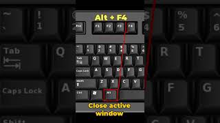 How to Close active window in Windows 1011  Keyboard shortcuts in Windows windows shortcuts [upl. by Rayford]