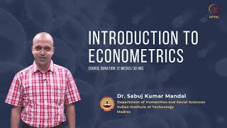 Introduction to Econometrics [upl. by Onitram]