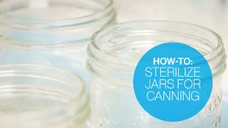 How to sterilize jars for canning  Canadian Living [upl. by Rosana]