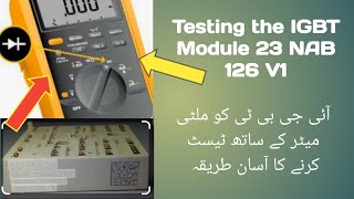 Testing the Semikron IGBT Module 23NAB126V1 With Multimeter part01 [upl. by Aubry]