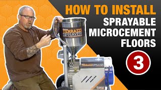 How to Install Sprayable Microcement Part 3 [upl. by Olsen886]