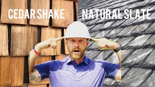 Wood Shake vs Slate Roof  Which is BETTER [upl. by Nessie]