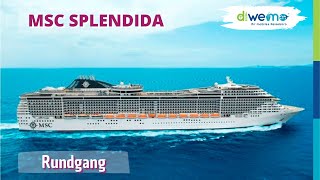 MSC Splendida von MSC Cruises  Rundgang [upl. by Nivra732]