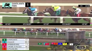 Autoline IRE wins Race 1 on Friday December 29 at Santa Anita Park [upl. by Adnah343]