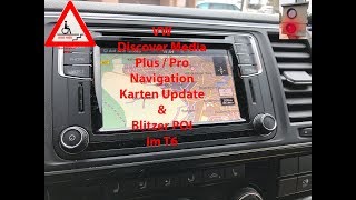 VW T6 Discover Media Plus Pro Navigation Radio Navi Karten update Blitzer Radarwarner Radar POI [upl. by Eednac]