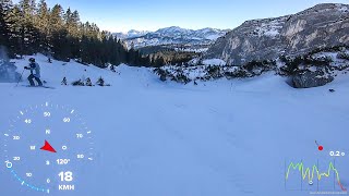 BERNADEINAbfahrt Garmisch  Ski  GPS [upl. by Dickerson]