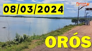 SENSACIONAL Açude Orós dados atualizados hoje 08032024  ORÓS CEARÁ [upl. by Doolittle]